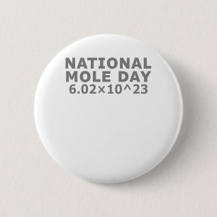 Nationale dag van de Mole Ronde Button 5,7 Cm