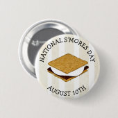 Nationale Dag van de Mores 10 augustus Ronde Button 5,7 Cm (Voorkant /achterkant)