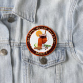 Nationale dag van de multimywijn ronde button 7,6 cm (In situ)