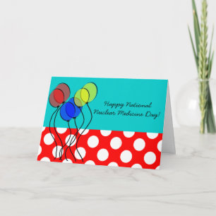 Nationale dag van de nucleaire geneeskunde bedankkaart