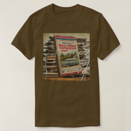 nationale dag van de postordercatalogus t-shirt (Design voorkant)