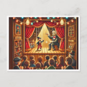 Nationale Dag van de Puppetrie Pixel Art Briefkaar Feestdagenkaart (Voorkant)