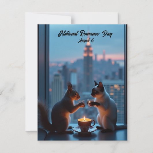 nationale dag van de Romance Feestdagenkaart (Voorkant)