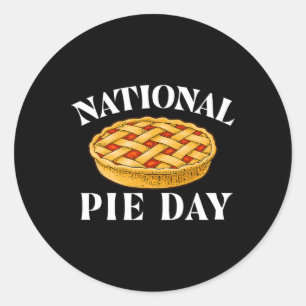 Nationale Dag van de Taart - Pi Day Science Wiskun Ronde Sticker