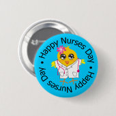 Nationale dag van de Verpleging - Verplegers Ronde Button 5,7 Cm (Voorkant /achterkant)