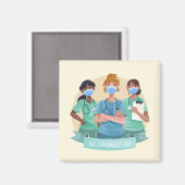 Nationale dag van de Verpleging / Week van de Waar Magneet (Voorkant / Achterkant)