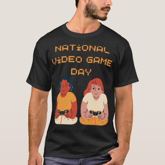 nationale dag van de videogames t-shirt (Voorkant)