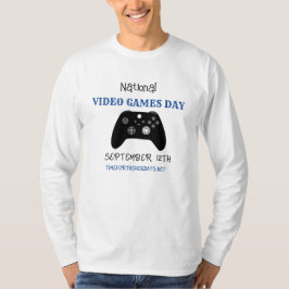 Nationale Dag van de Videospellen 12 september T-shirt