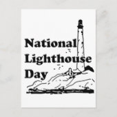 Nationale dag van de vuurtoren briefkaart (Voorkant)