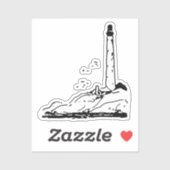 Nationale dag van de vuurtoren sticker (Vel)