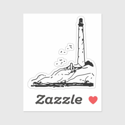 Nationale dag van de vuurtoren sticker (Vel)