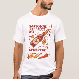 nationale dag van de warme saus t-shirt