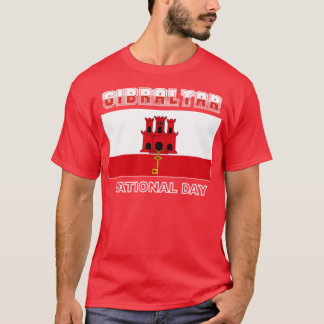 Nationale dag van Gibraltar T-shirt
