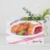 Nationale Dag van Kersen Turnover Kaart (Staand voorkant)