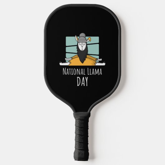 Nationale dag van Llama Pickleball Paddle (Achterkant)