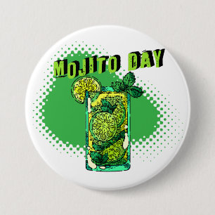 Nationale dag van Mojito Ronde Button 7,6 Cm