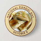 Nationale dag van Pierogi Ronde Button 7,6 Cm (Voorkant)