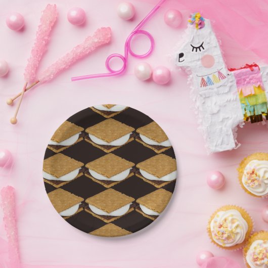 Nationale Dag van S'Mores Papieren Bordje (Feest)