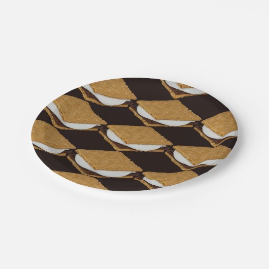 Nationale Dag van S'Mores Papieren Bordje (Gekanteld)