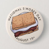 Nationale Dag van S'Mores Ronde Button 7,6 Cm (Voorkant)