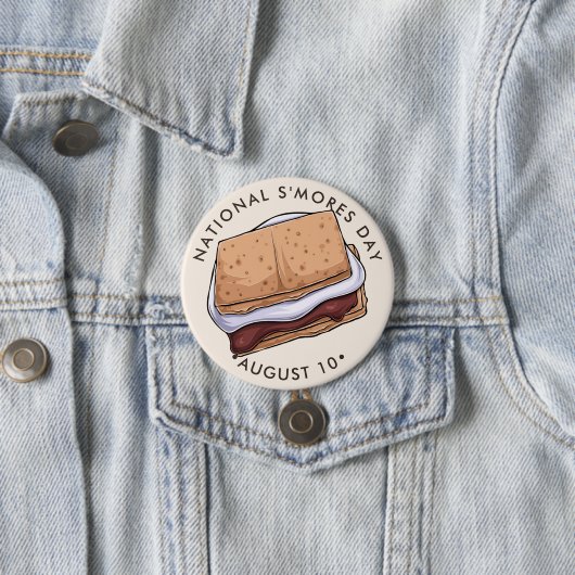 Nationale Dag van S'Mores Ronde Button 7,6 Cm (In situ)