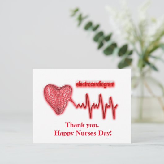 Nationale dag van verpleging briefkaart (Staand voorkant)