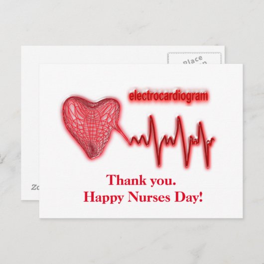 Nationale dag van verpleging briefkaart (Voorkant / Achterkant)