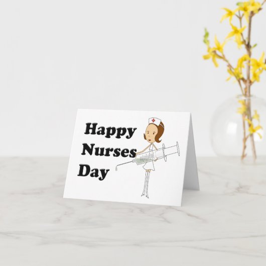 Nationale dag van verpleging kaart (Gele Bloem)