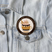 Nationale dag van warme chocolade ronde button 7,6 cm (In situ)