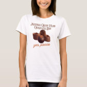 Nationale dag voor chocolade met crèmevulling t-shirt (Voorkant)
