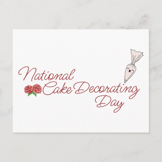 Nationale Dag voor het decorteren van de Cake, pip Briefkaart (Voorkant)