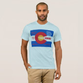 Nationale Democratische Conventie Denver Flag T-shirt (Voorkant volledig)