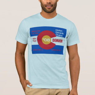 Nationale Democratische Conventie Denver Flag T-shirt