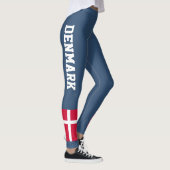 Nationale Denemarken-vlag aanpassen Leggings (Rechts)