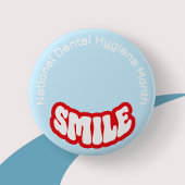 Nationale Dental Hygiene Maand Badge / Button