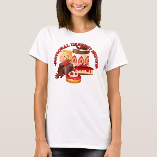 Nationale Dessert Maand T-shirt (Voorkant)