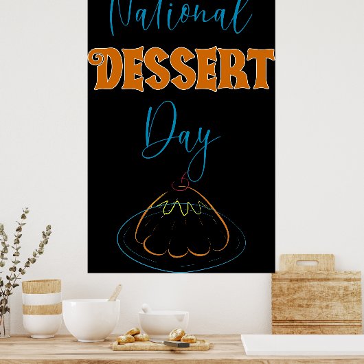 Nationale Dessertdag Poster (Keuken)