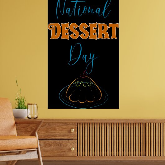 Nationale Dessertdag Poster (Woonkamer 2)