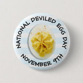 Nationale Deviled Egg Day Voedselvakantie Ronde Button 5,7 Cm (Voorkant)