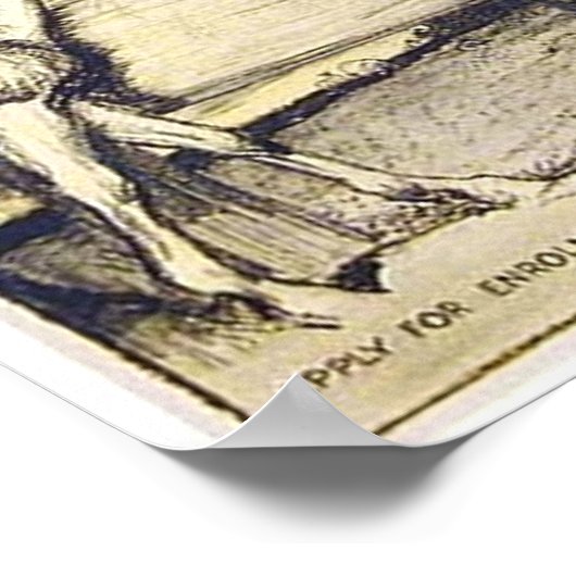  nationale dienst Vrouwenlandleger — Recruit Poster (Hoek)