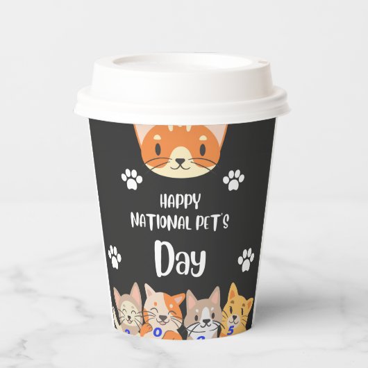 Nationale dierendag unieke viering 20 feb 2025 papieren bekers (Voorkant)