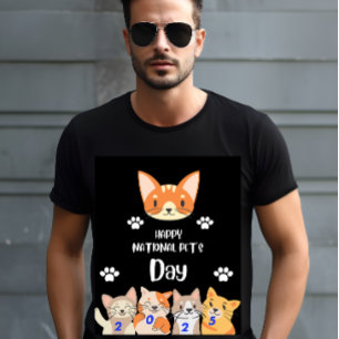 Nationale dierendag unieke viering 20 feb 2025 t-shirt