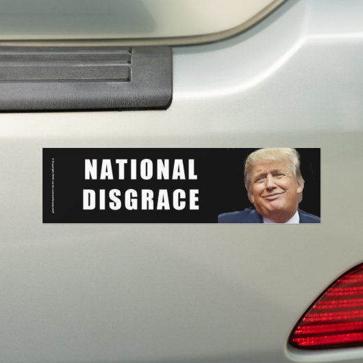 NATIONALE DISGRACE BUMPERSTICKER (Op auto)