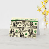 Nationale Dollar Dag Gelukkige Verjaardag Kaart (Gele Bloem)