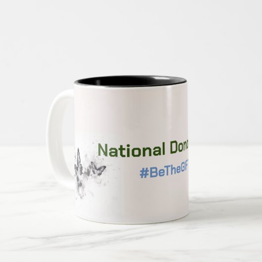 Nationale Donordag Keramische Mok (Voorkant links)