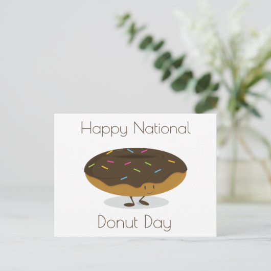Nationale Donut Dag | BRIEFKAART (Staand voorkant)