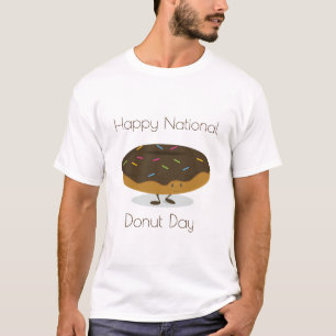 Nationale Donut Dag   T-shirt van het Man