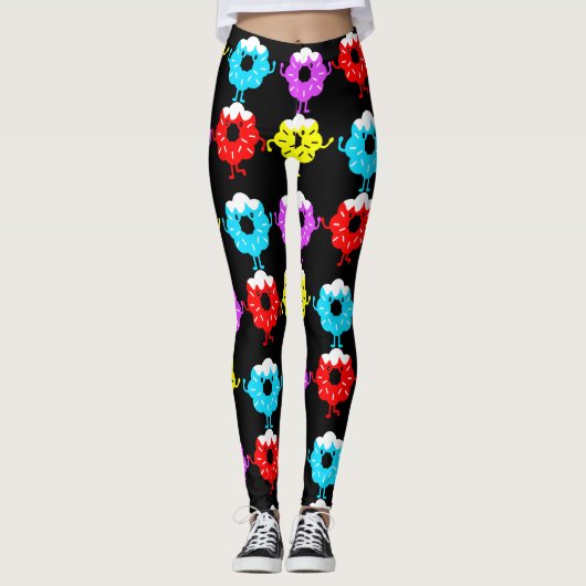 Nationale Donut Day donuts Leggings (Voorkant)