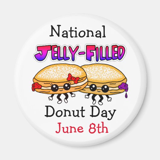 Nationale Donutdag met geleidevulling Magneet (Voorkant)