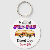 Nationale Donutdag met geleidevulling Sleutelhanger (Voorkant)